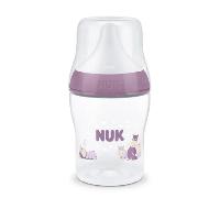 NUK Perfect Match Biberón | 0+ meses | 150 ml | Biberón anticólicos | PP | Indicador de control de temperatura | Hipopótamo | 1 unidad