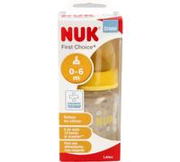 Nuk biberón tetina látex boca ancha Cristal talla 1 125ml