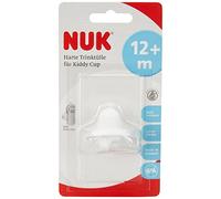 NUK Boquilla dura de plástico para Kiddy Cup, 300 ml, resistente a las mordeduras, suave y a prueba de fugas, a partir de 12 meses, sin BPA, color blanco