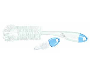 NUK Cepillo para botella y tetina 2 en 1 (los colores pueden variar) (ACC01)