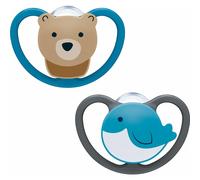 Nuk Chupete Ballena/Oso Silicona 18-36M 2uds