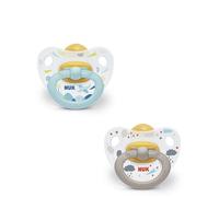 Nuk Chupete Classic Happy Kids 18-36 Meses Látex // Precio, Comprar n/a 2 Unidades (Colores Aleatorios)