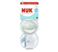 Nuk Chupete Perfect Match Silicona Azul/Gris 0-6m 2 uds