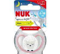 Nuk Chupete Silicona Space Night 6-18M 1ud