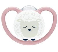 NUK CHUPETE SILICONA 18-36 SPACE NOCHE