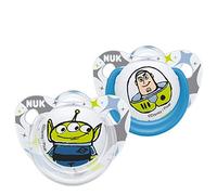 NUK Disney - Chupetes para bebés de 6 a 18 meses, chupetes de silicona sin BPA, Alien & Buzz (Toy Story), 2 unidades