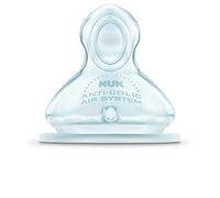 Nuk First Choice 710011 - Tetinas de silicona (2 unidades, talla 1, para agua, tamaño S)