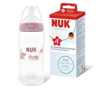 NUK First Choice Biberón | 3+ meses | 300 ml | Biberón anticólicos | PP | Indicador de control de temperatura | Koala | 1 unidad