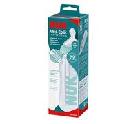 NUK First Choice Biberón, Anticólicos, Tetina de Silicona, 0-6 Meses, Sin-bpa, Verde, 300 ml