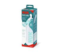 Nuk First Choice+ Botella anticólico profesional 0-6 meses, Control de temperatura, 300 ml, Libre de BPA, Tetina de silicona, Azul