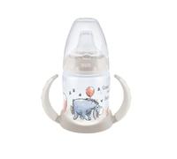 NUK First Choice+ Botella de aprendizaje Disney Winnie The Pooh | 6-18 meses | Indicador de control de temperatura | 150 ml | Válvula anticólicos | Boquilla a prueba de fugas | Asas ergonómicas | BPA