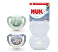 NUK First Choice Chupete ortodóntico, 18-36 meses, aceptación del 95% del bebé, tortuga y ballena, 2 unidades