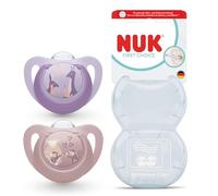 NUK First Choice Chupete para bebé | 18-36 meses | Chupetes ortodónticos | Calma al 99% de los bebés** | Mono/Canguro | 2 unidades