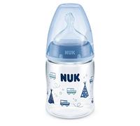 NUK First Choice Plus - Tetina de agua (150 ml, 0-6 meses, 1 unidad), color azul oscuro