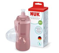 NUK First Choice Push-Pull botella agua niños, 18+ meses, Koala rojo, Botella de agua 300 ml, boquilla anti-mordeduras, a prueba de fugas, 1 unidades