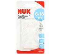 NUK First Choice+ tamaño 2 tetinas de silicona, mediano 6-18 meses, 2ea