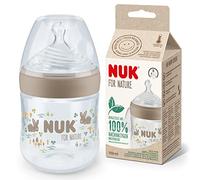 Nuk For Nature Silicona S Biberón Marrón con Tetina 150ml