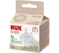 Nuk For Nature Tetina Silicona 0-6 M T M 2 uds