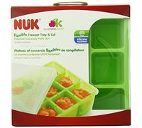 NUK Homemade Baby Food - Juego de bandeja y tapa flexible para congelador