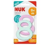 NUK Juego de mordedores con diferentes superficies, a partir de 0 meses, 2 unidades, multicolor