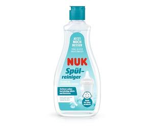 NUK Limpiador de lavavajillas para biberones | 500 ml | Ideal para la limpieza de biberones, chupitos y accesorios | Limpiador sin fragancias | pH neutro | Botella 100% reciclable