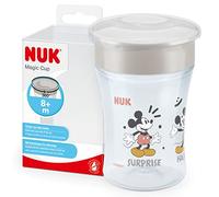 NUK Magic Cup - Taza antifugas, borde antifugas, 360°, a partir de 8 meses, 230 ml, sin BPA, diseño aleatorio