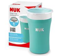NUK Taza Magic Taza acero inoxidable turquesa con función termo - talla125ml-250ml