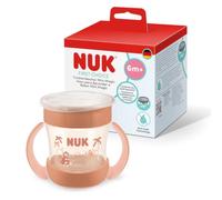 NUK Mini Magic Cup vaso aprendizaje bebé, 6+ meses, Mono Rojo, Vaso bebé 160 ml, borde antiderrame de 360°, asas antideslizantes, 1 unidades