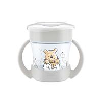 NUK Mini Magic Cup vaso aprendizaje bebé, 6+ meses, Winnie the Pooh, Vaso bebé 160 ml, borde antiderrame de 360°, asas antideslizantes, 1 unidades