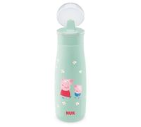 NUK Mini-Me Flip Cup, con boquilla 2 en 1 no mordible, a prueba de fugas, 450 ml, a partir de 12 meses, sin BPA, 1 unidad, color verde