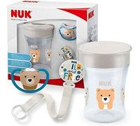 Nuk - Pack Magic Cup Vaso antiderrame + Chupete Space Gris