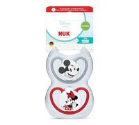 NUK Perfect Match Air Chupete | 18-36m | Chupetes ortodónticos que facilitan la ventilación y evitan la irritación | 95% de aceptación por parte de los bebés** | Disney La Ratona Minnie | 2 unidades