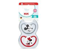 NUK Perfect Match Air Chupete | 6-18m | Chupetes ortodónticos que facilitan la ventilación y evitan la irritación | 95% de aceptación por parte de los bebés** | Disney La Ratona Minnie | 2 unidades
