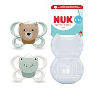 Nuk Chupete Perfect Macht Air Silicona Oso/Rana 0-6m 2 uds