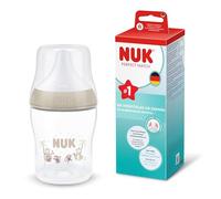 NUK Perfect Match Biberón | 0+ meses | 150 ml | Biberón anticólicos | PP | Indicador de control de temperatura | Mono | 1 unidad