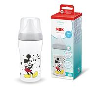 NUK Perfect Match Biberón | 3+ meses | 260 ml | Biberón anticólicos | PP | Indicador de control de temperatura | Disney El Ratón Mickey | 1 unidad
