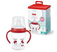 NUK Perfect Match Vaso de Aprendizaje Bebe | 6+ meses | 150 ml | Vaso antiderrames para niños pequeños | Asas antideslizantes | Disney La Ratona Minnie | 1 unidad