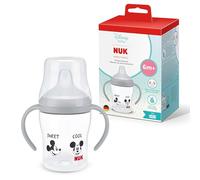 NUK Perfect Match Vaso de Aprendizaje Bebe | 6+ meses | 150 ml | Vaso antiderrames para niños pequeños | Asas antideslizantes | Disney El Ratón Mickey | 1 unidad