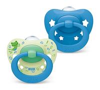 NUK Chupete Sig nature 6-18 meses caja de 2 verde / azul
