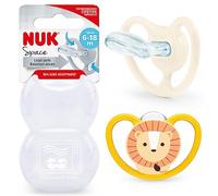 NUK Space chupete | 6-18 meses | Chupetes con ventilación adicional para pieles sensibles | Silicona sin BPA | Boy | 2 unidades