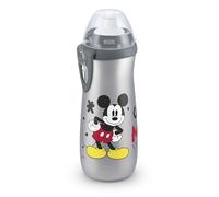 NUK Sports Cup vaso aprendizaje niños | +24 meses | 450 ml | Boquilla con cierre de empujar-tirar a prueba de fugas y fácil de abrir y cerrar | Clip y tapa protectora para llevar | Disney Mickey Mouse
