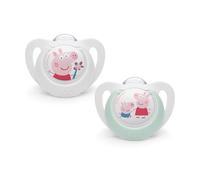 Nuk Star Peppa Pig Silicone Soother_ 0-6M (Double Pack)