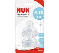 NUK Tetina anticólico de silicona 6-18 meses 2 uds