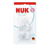 Nuk Tetina First Choice Silicona Flow Control (Y) +6m 2 uds