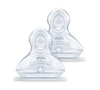NUK Tetina anticólico de silicona 6-18 meses 2 uds