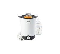 NUK Thermo Express Plus calentador para biberones portátil | Calienta líquidos y alimentos blandos cuidadosamente en 90 segundos | Apagado automático | Enchufe de 2 clavijas y adaptador de 12 V