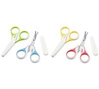 NUK - Tijeras de seguridad para niños con puntas redondeadas y tapa protectora, color no seleccionable