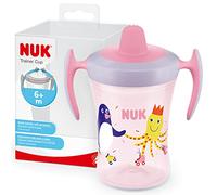 NUK Taza Trainer 230ml pico suave, a prueba de fugas a partir de 6 meses rosa - talla125ml-250ml