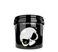 Nuke Guys Car Wash Bucket White Skull Edition - Cubo de lavado de coche con 3,5 galones (aproximadamente 13 litros) - Cubo de lavado de coches para la ropa de coche o moto