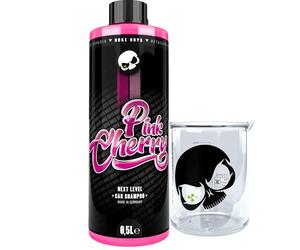 Nuke Guys Champú para coche Pink Cherry, concentrado de 500 ml con taza medidora Griffin de 50 ml - muy espumoso, con propiedades deslizantes únicas, el champú elimina la suciedad de la pintura